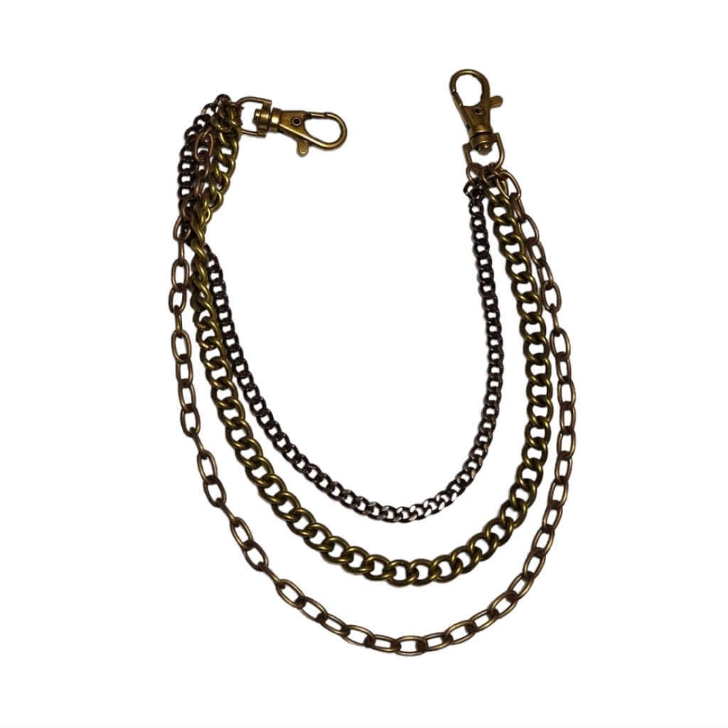 Brass And Gunmetal Choker Necklace 14"